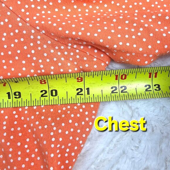 L.L.Bean Short/Long-Sleeve Blouse Coral/Orange Women's Size Large - Picture 10 of 13